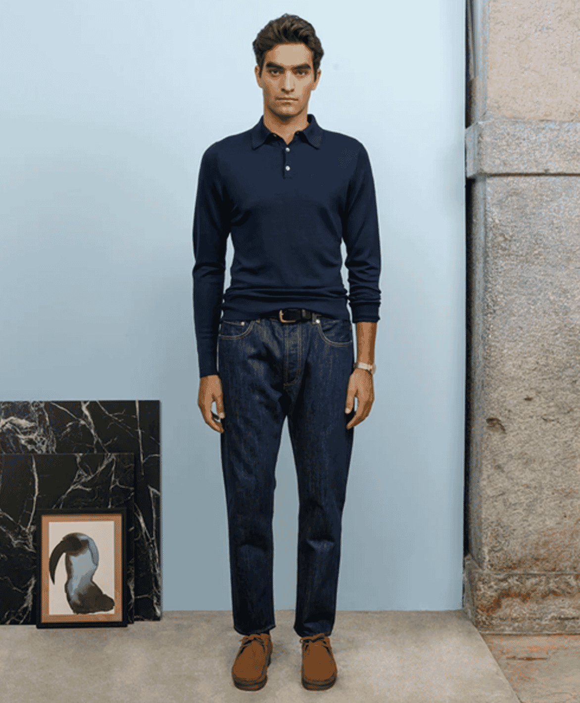 Selvedge Denim Backstrap Trouser
