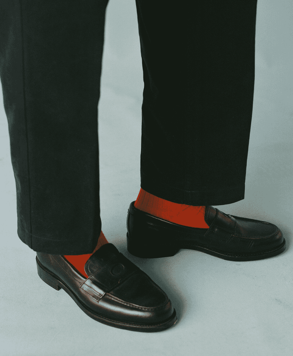 Black Leather Charles Goodyear Welted Penny Loafer