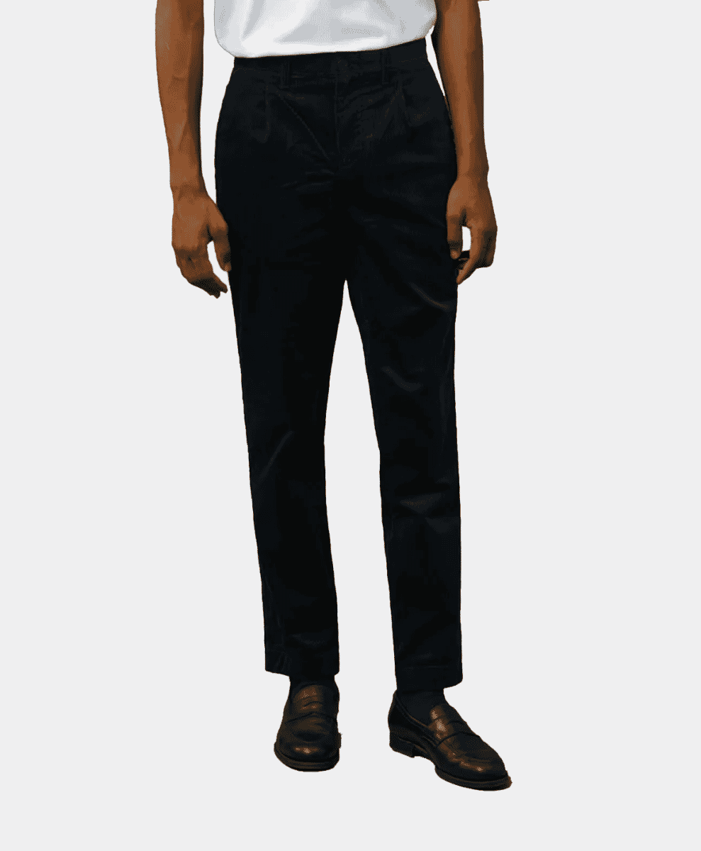 isto PLEATED CORDUROY TROUSERS