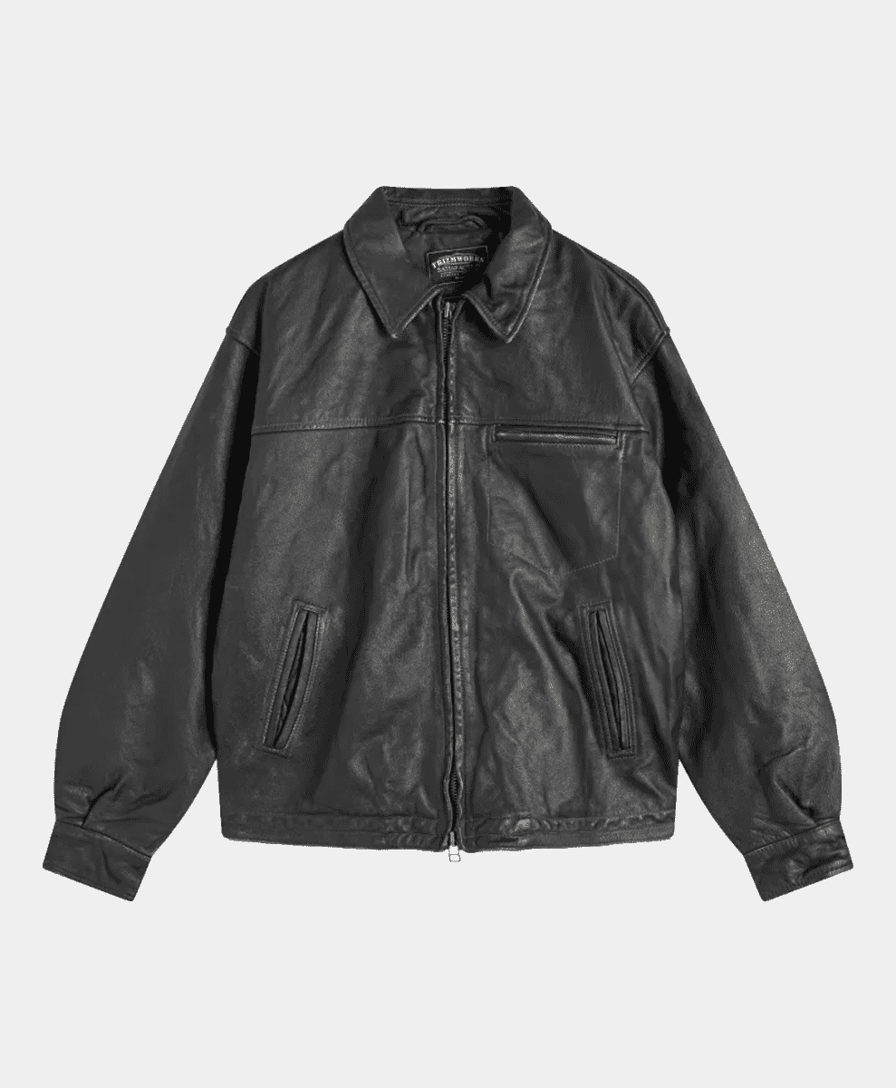 
FrizmWORKS Destroyed Cowhide Leather Jacket
