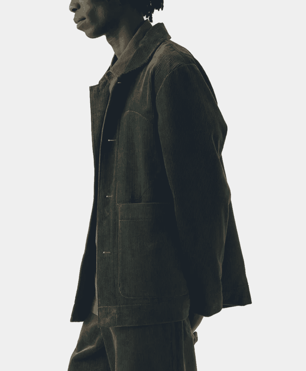 TOAST Organic Cord Chore Jacket GREEN