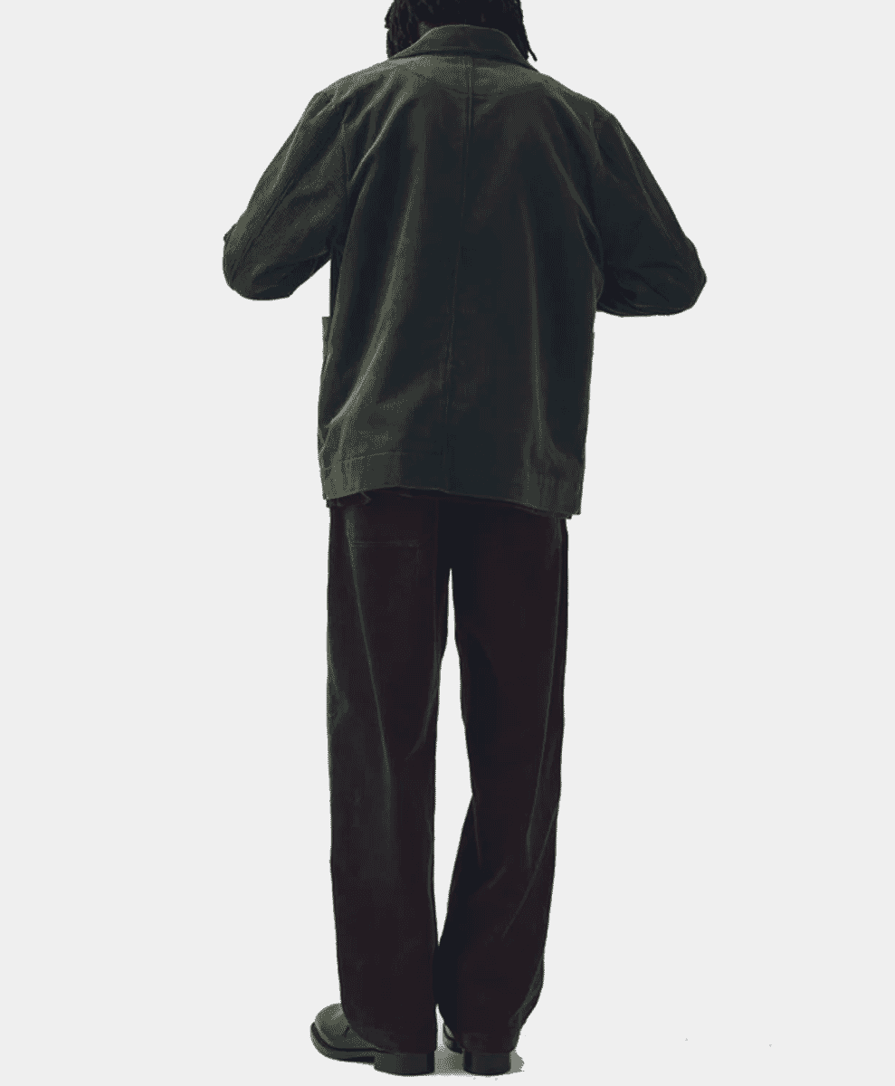 TOAST Organic Cord Chore Jacket GREEN