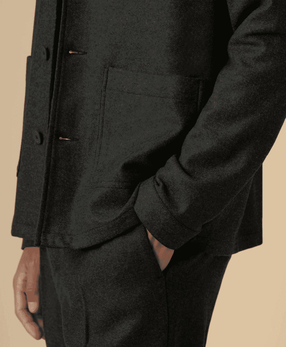 isto
RECYCLED WOOL WORK JACKET