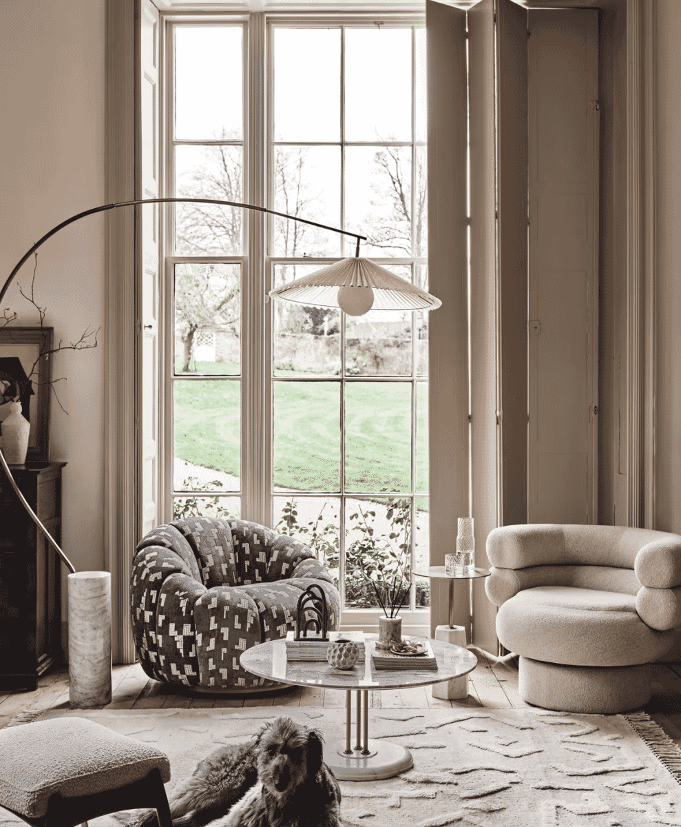 soho home Arc floor lamp