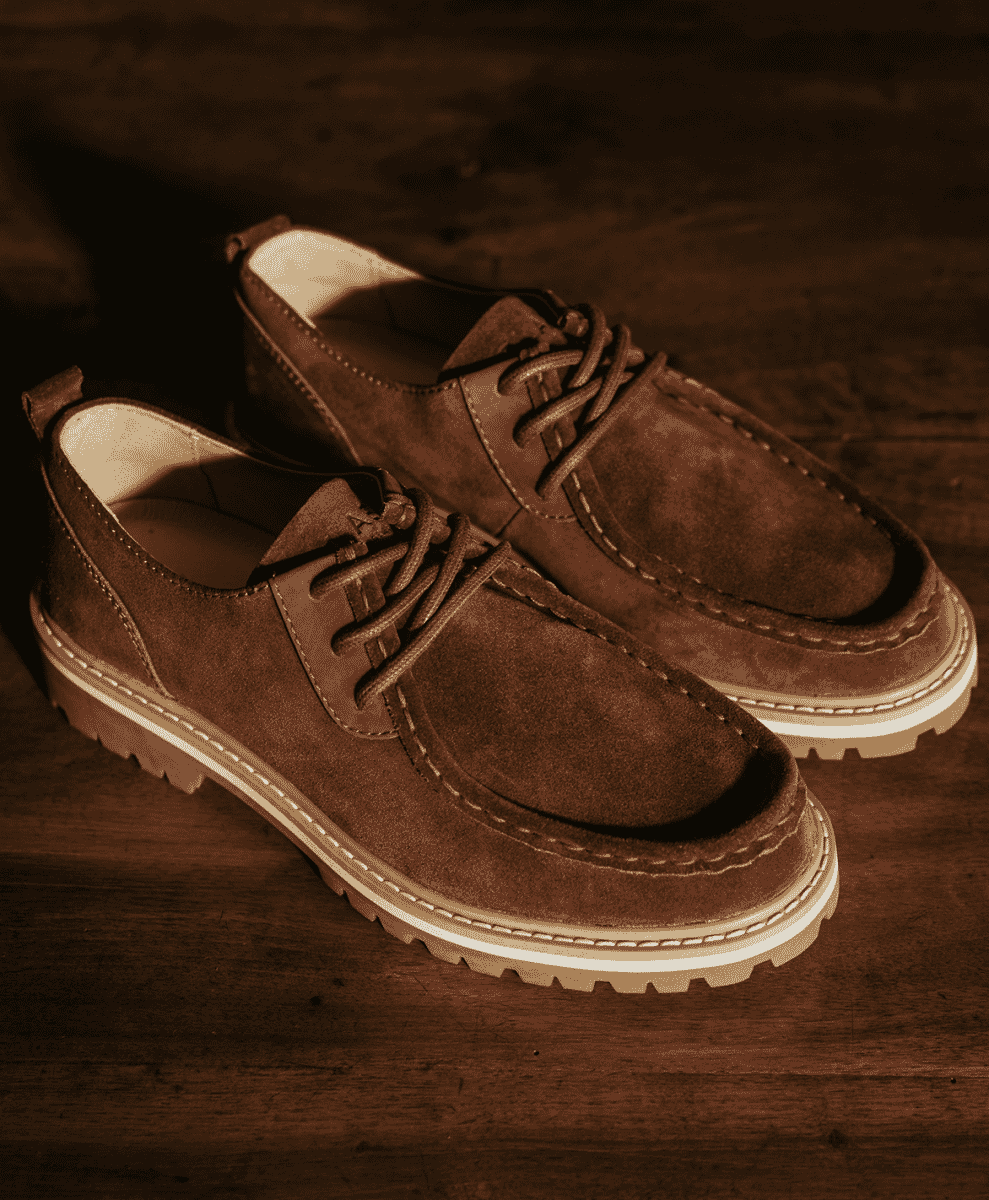 CLAE SUEDE SHOE BROWN Heritage Line Serves Sustainable Shoes With a Twist