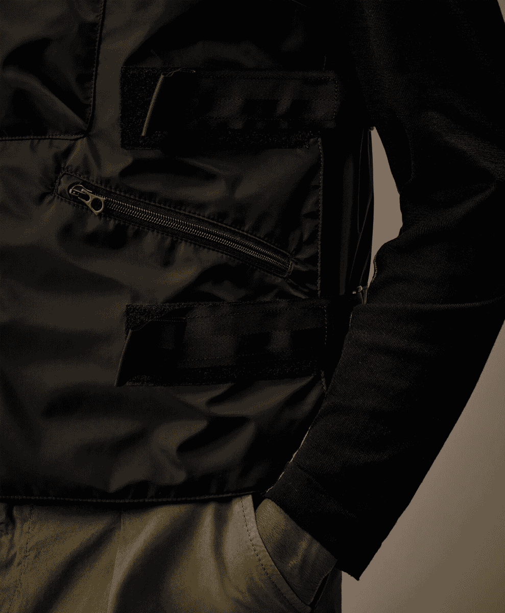 Junya Watanabe MAN x C.P. Company Has Us Praying for Rain ss25 black vest gilet
