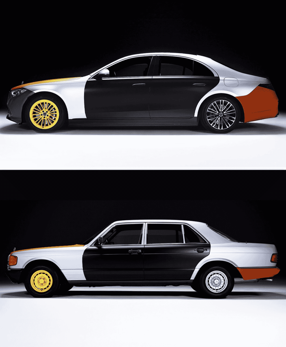 Upcycled Mercedes Airbags by Heron Preston