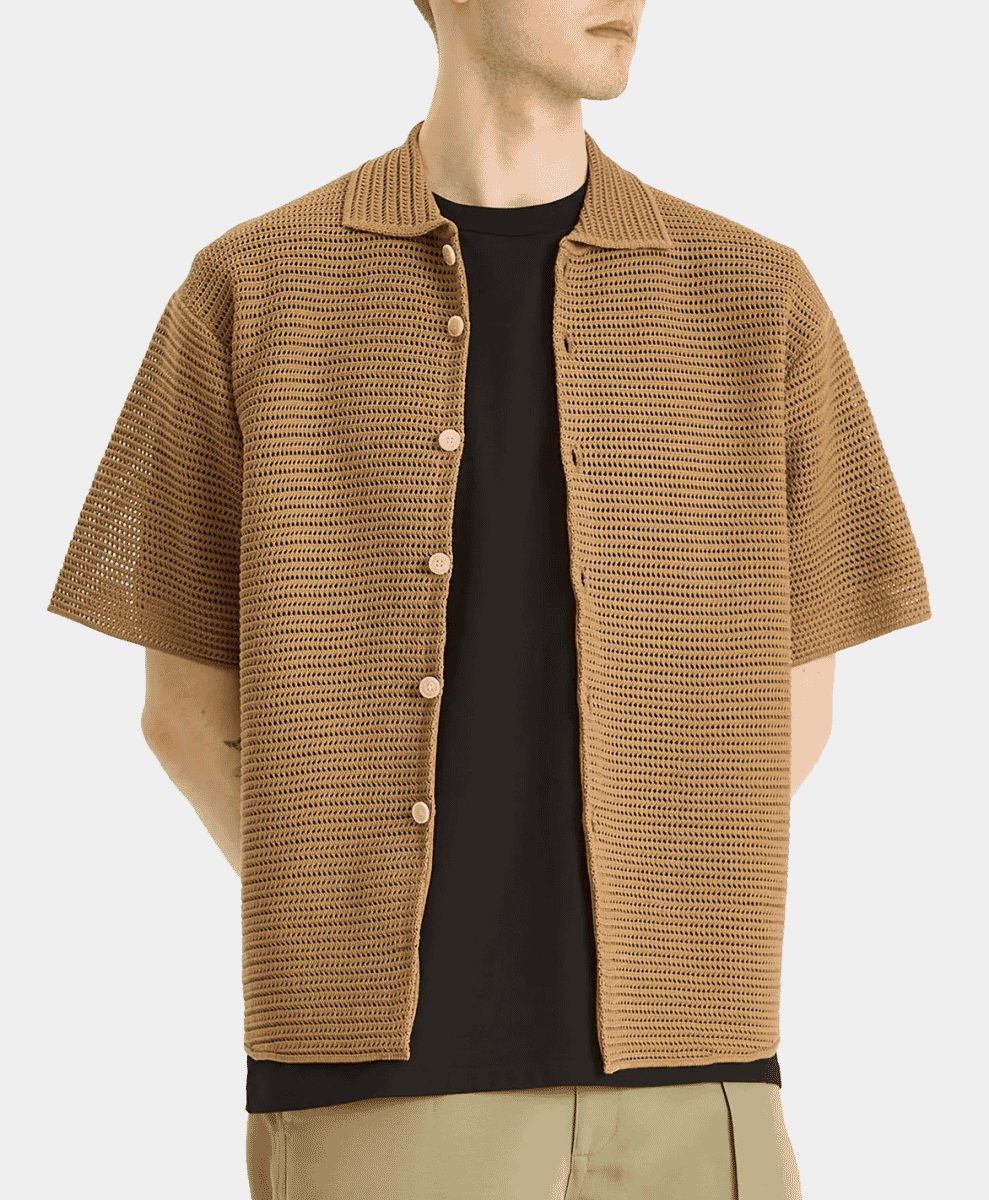 auralee Summer knitted shirt