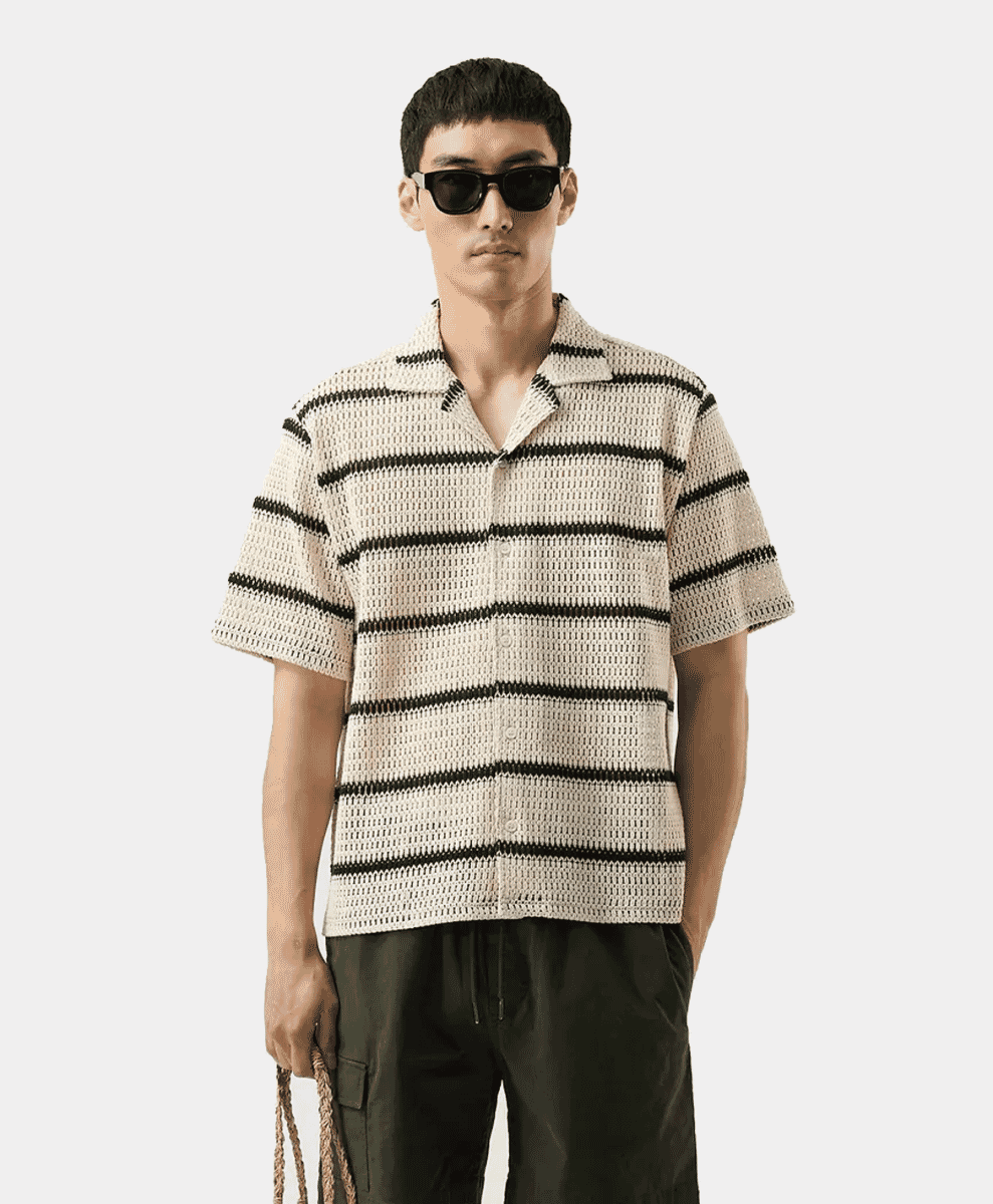 percival Summer knitted shirt