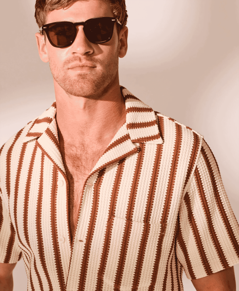 Summer knitted shirt david gandy wellwear