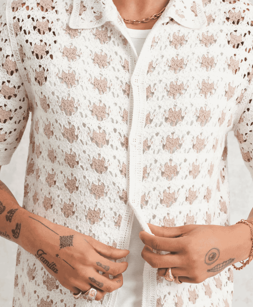 wax london Summer knitted shirt