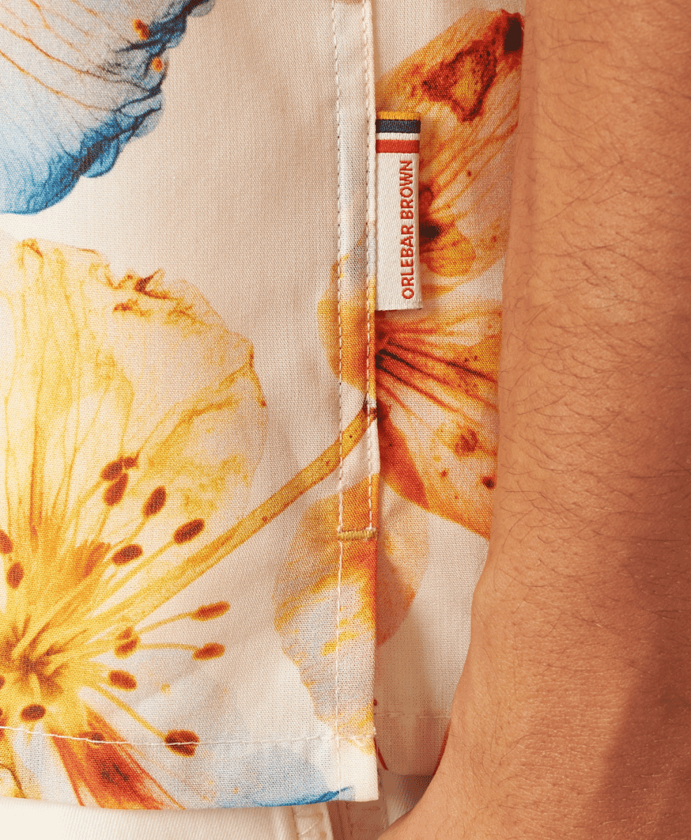 Hibbert Classic Fit Oshibana Print Capri