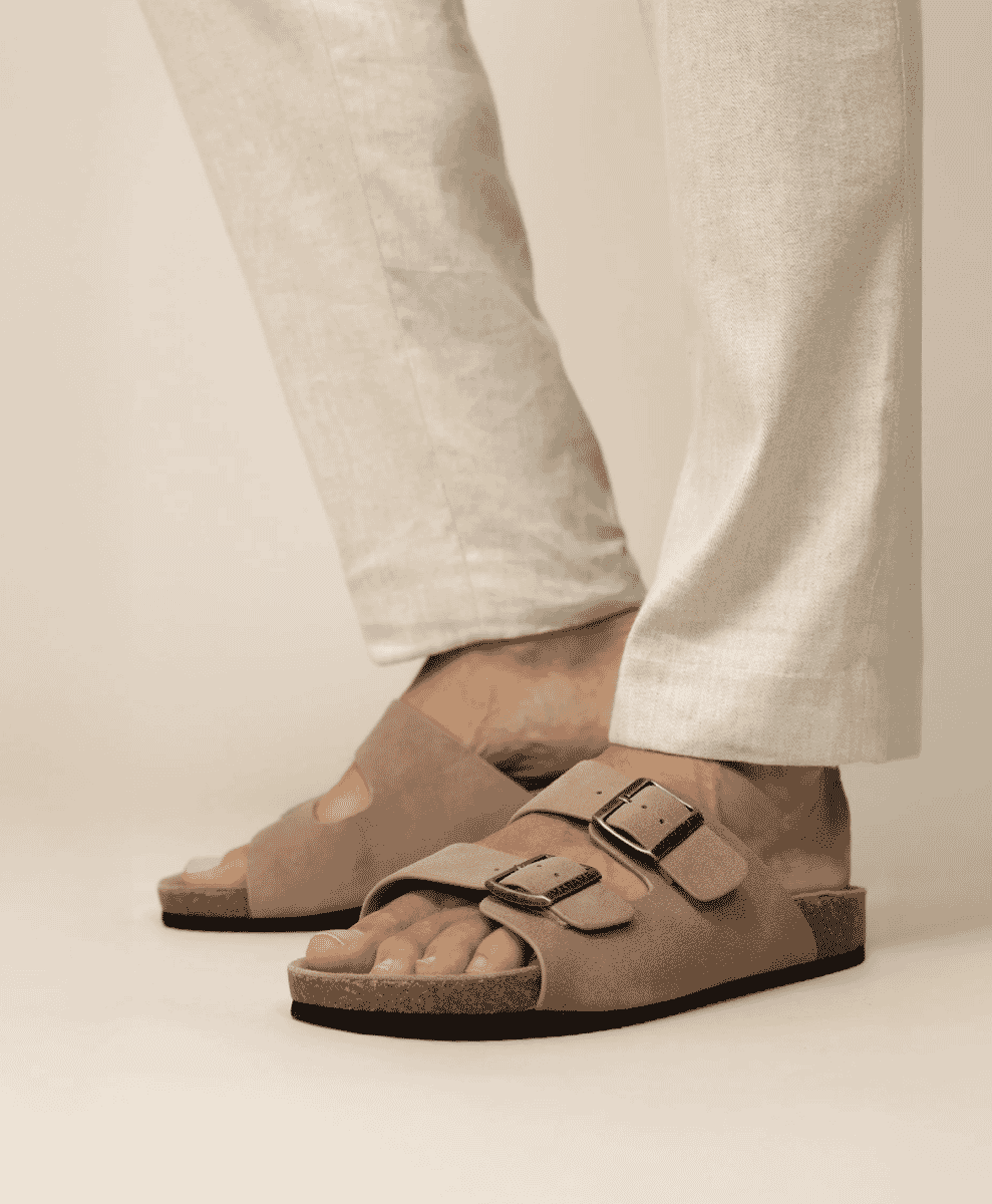 Suede Sandals IN Clay Marame