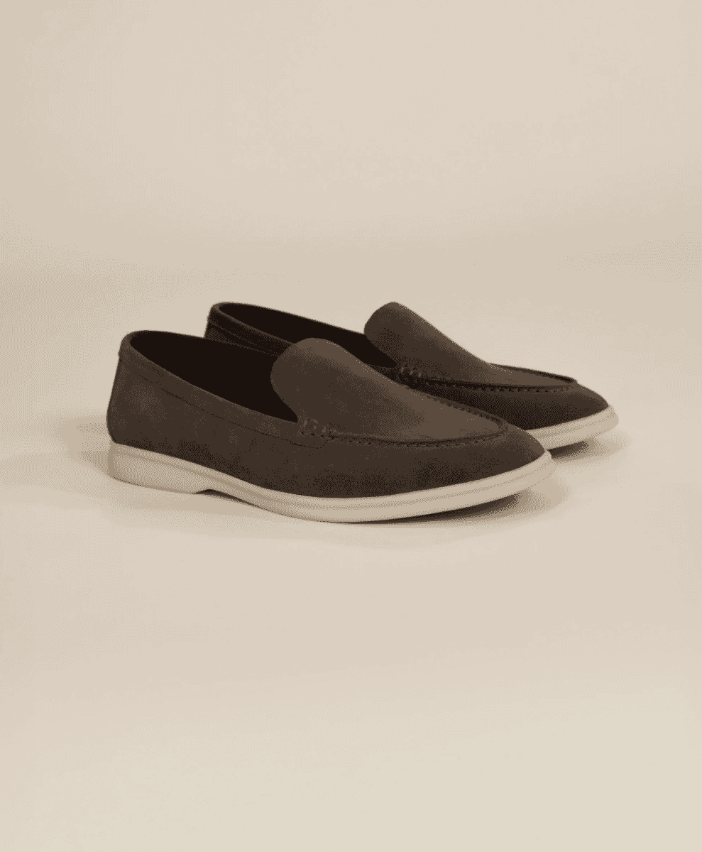 Suede Loafers IN Burnt Brown Marame