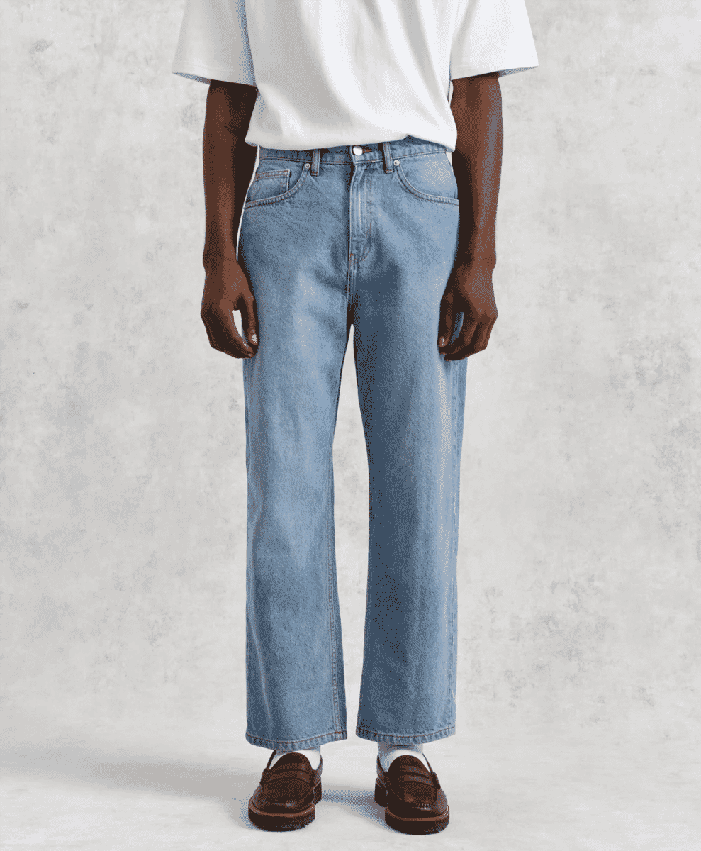 Felix - Blue Loose Fit Denim Jeans Wax London