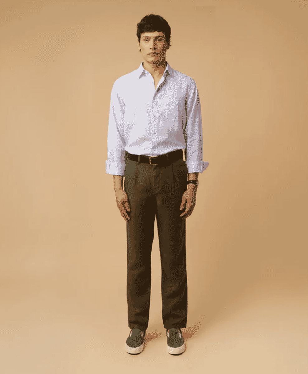 Smart Linen Trousers ISTO PLEATED LINEN TROUSERS