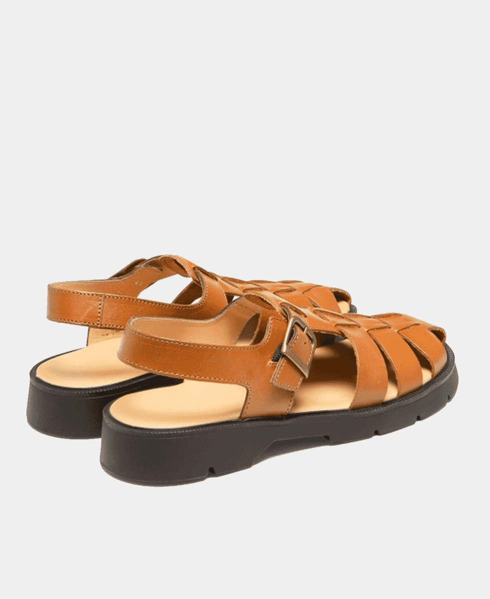 KLEMAN BABORD VGT
Caramel fisherman sandals in vegetable-tanned leather