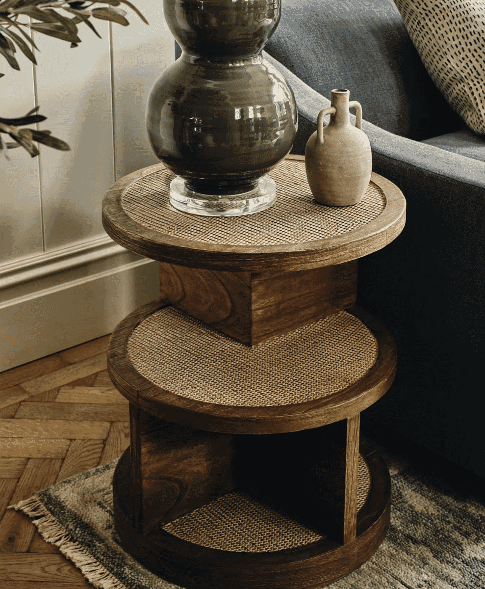 Abaneri Side Table - Natural OKA