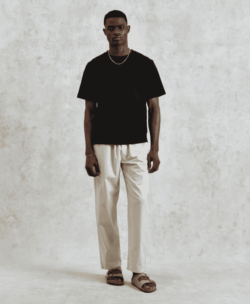Linen drawstring trousers Wax London