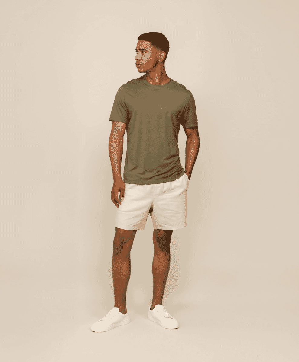 Slim Fit Lyocell Blend T-Shirt Marame