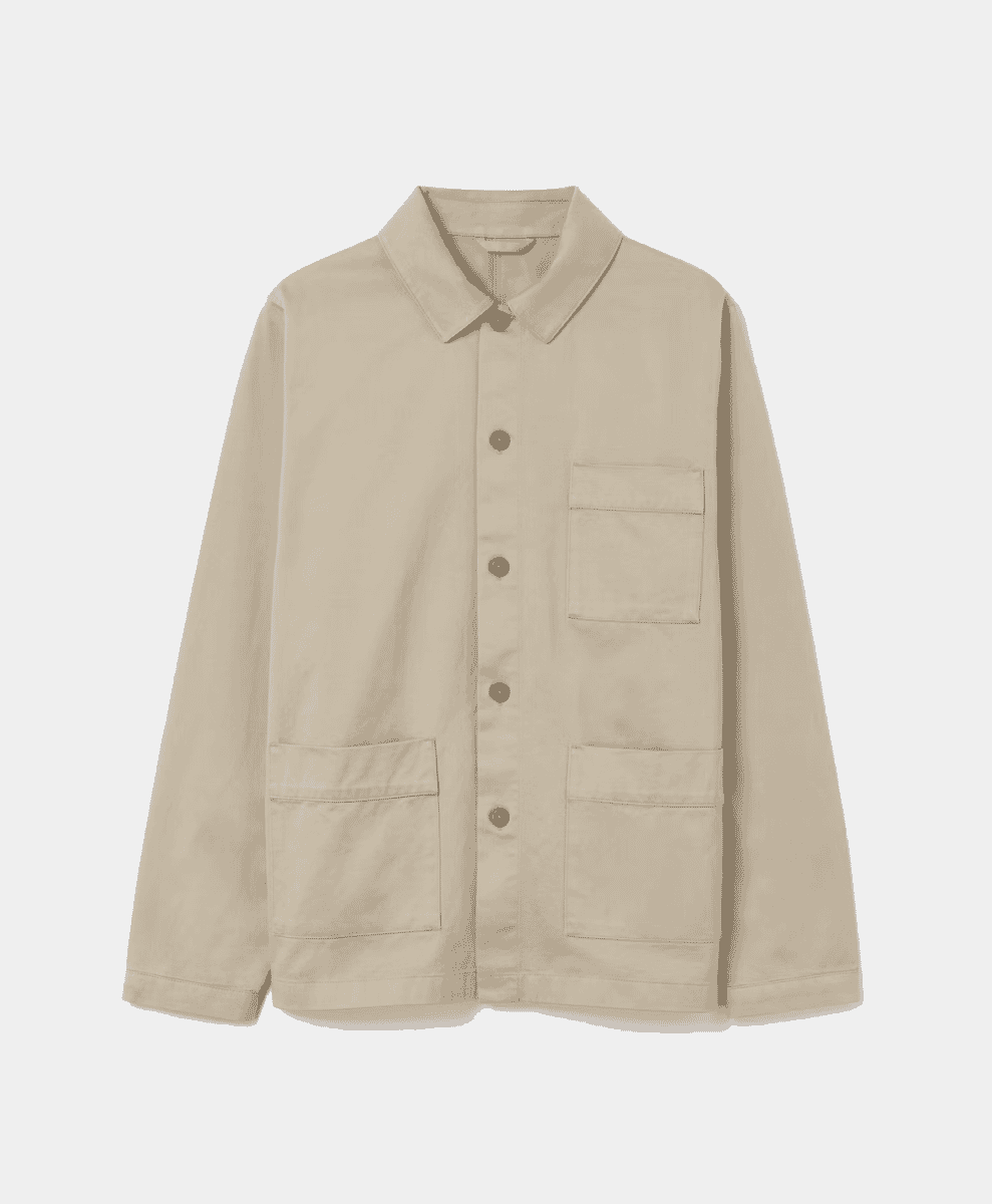 The Overshirt Beige asket light work jacket
