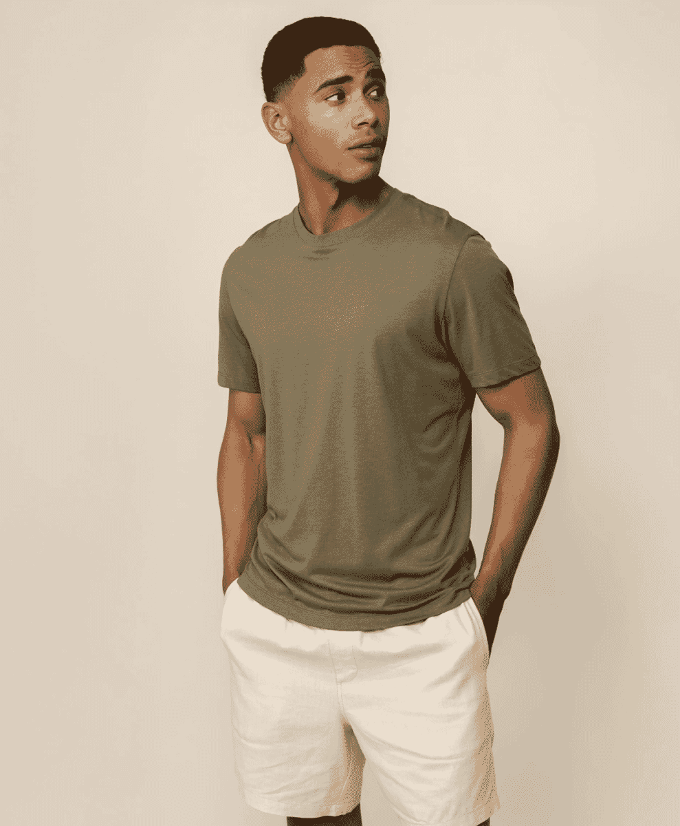 Slim Fit Lyocell Blend T-Shirt