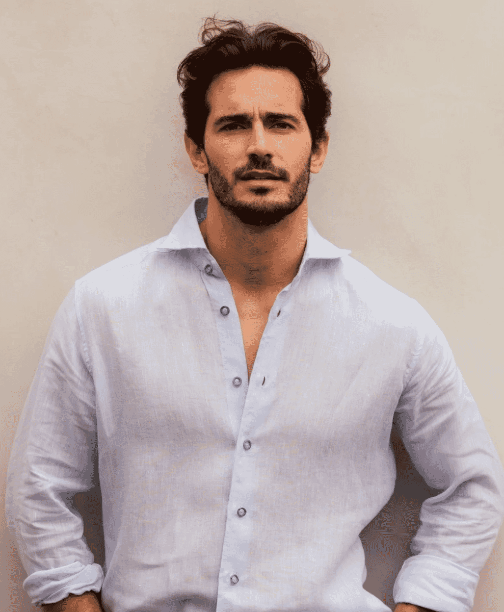 Long-sleeve Linen Shirt Light Blue Resort co