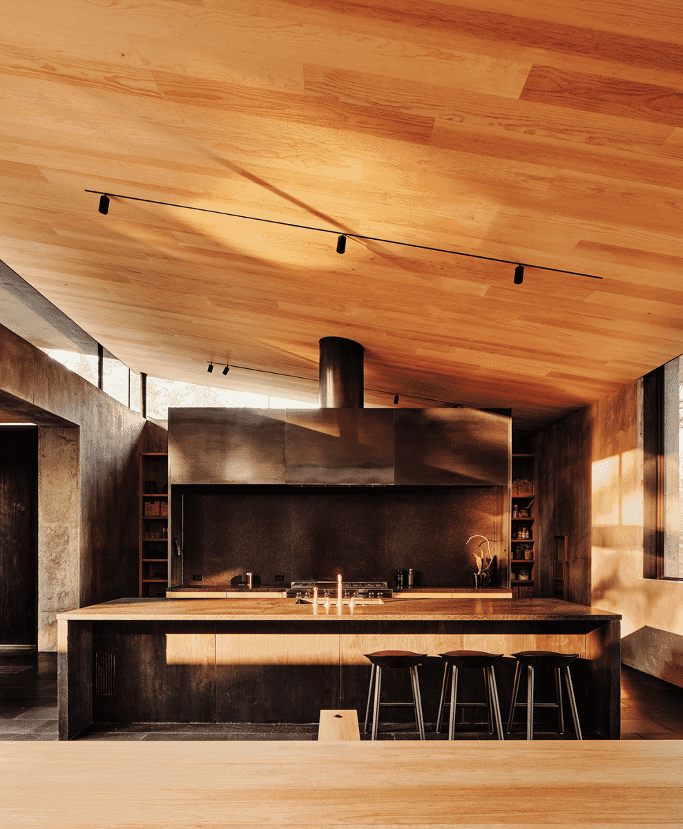 CAMPout, a fire-resistant house located in the shadow of an 8,000-foot-tall extinct volcano in the Sierra Nevada designed by Faulkner Architects with NICOLEHOLLIS 