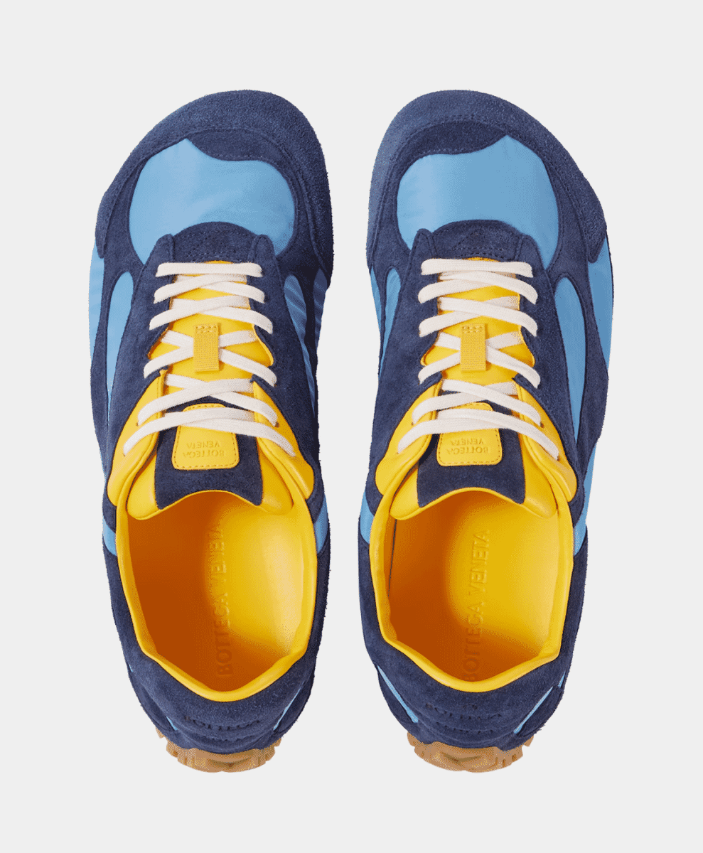 Bottega Veneta
Orbit Flash suede-trimmed sneakers