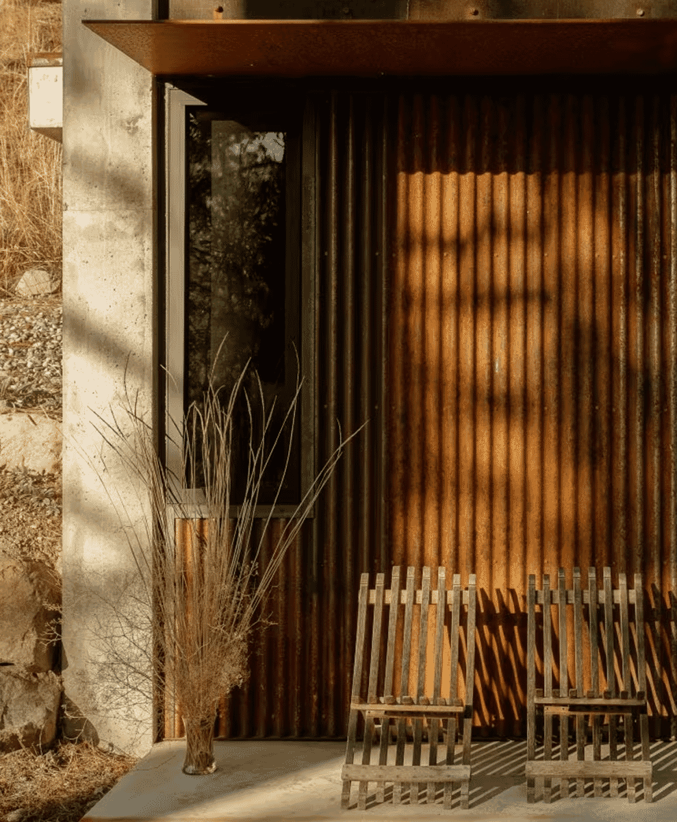 Tinyleaf, a cabin tucked into the hillside in Washington state's Methow Valley by GO'C