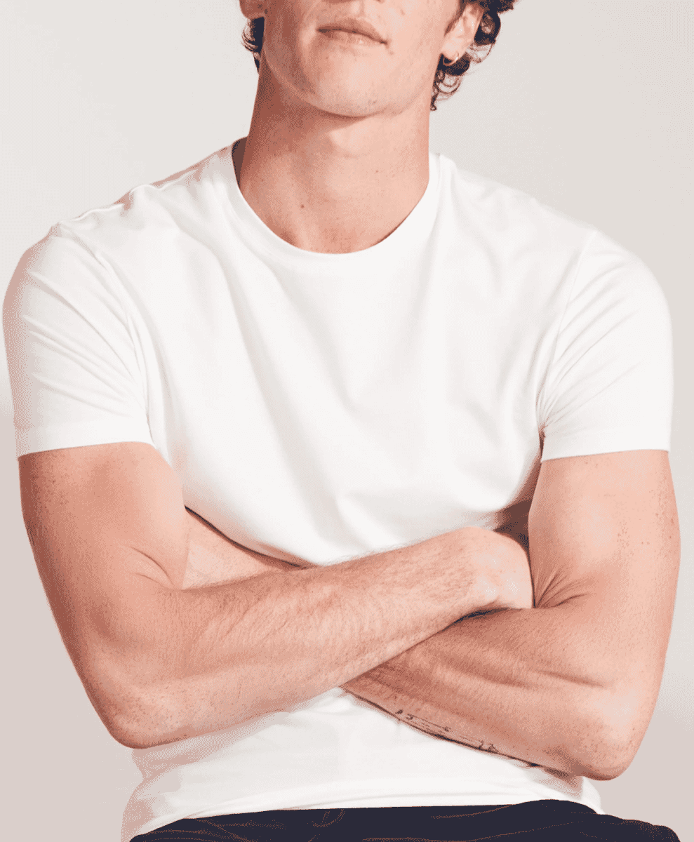 t shirt white david gandy wellwear