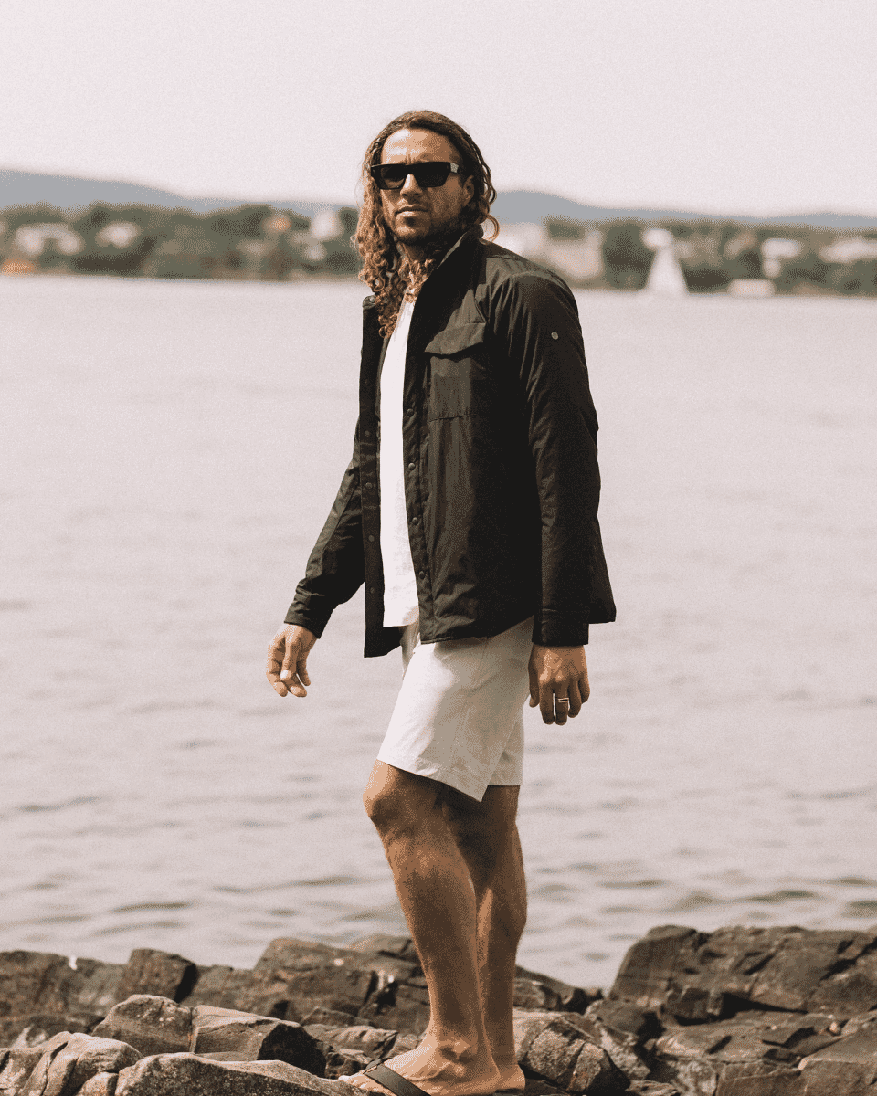 Port Shorts — Greyish - swim shrots