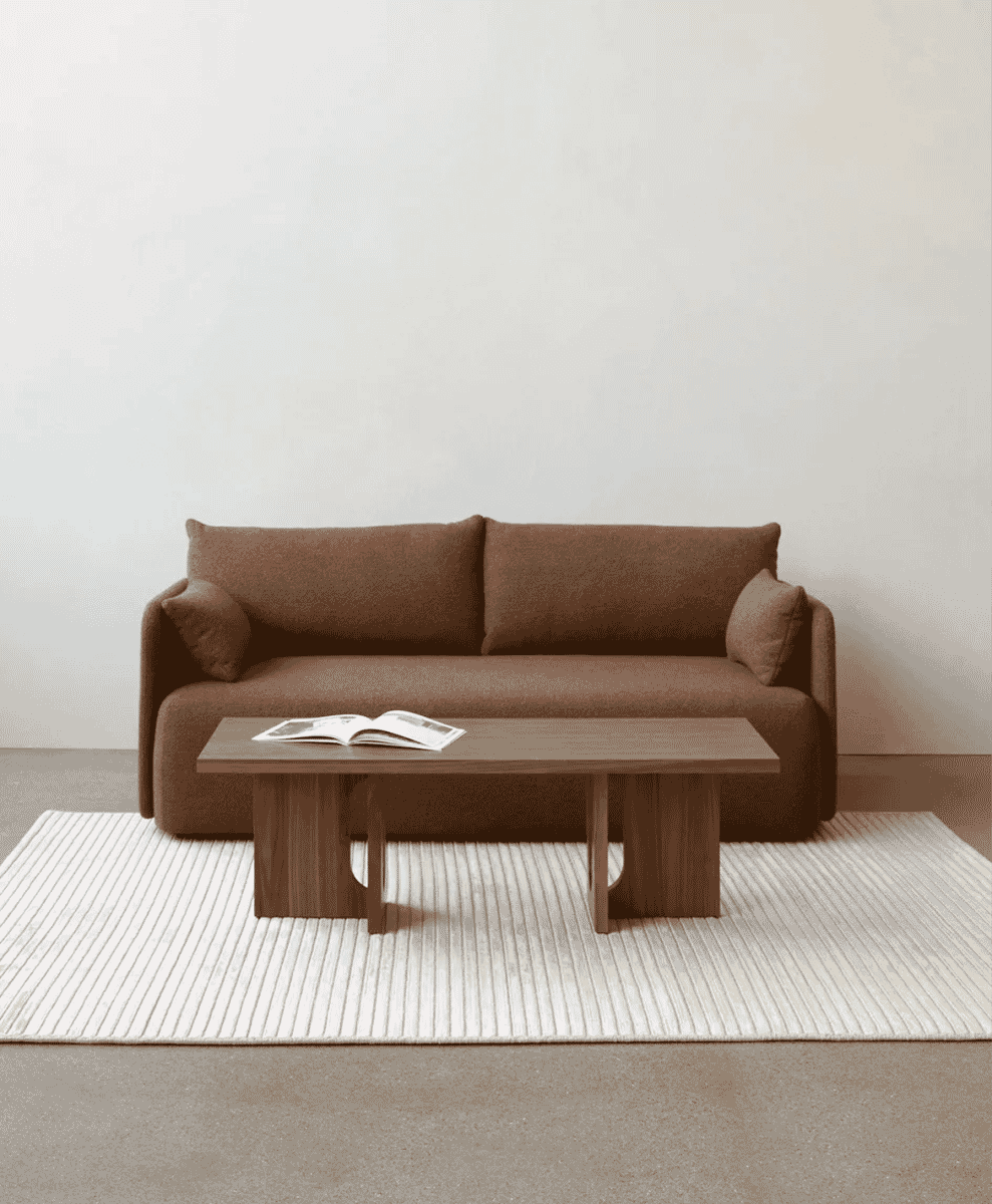Offset sofa 2-seats
Audo Bouclé 08 Bordeaux