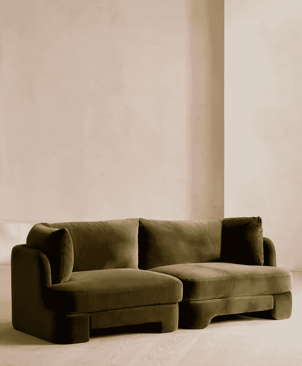 soho home green sofa Odell Modular Sofa