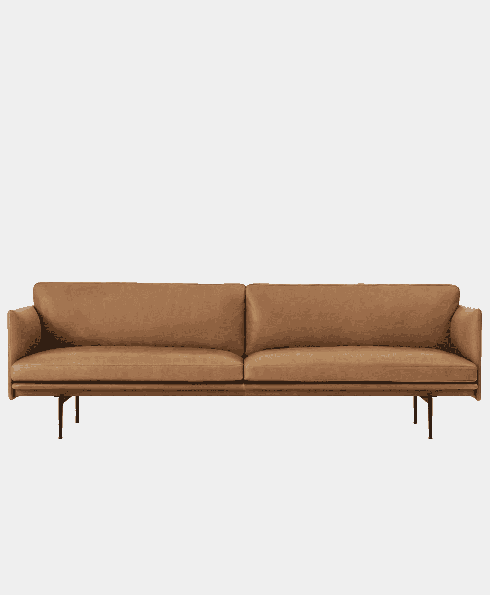 Anderssen & Voll for
Muuto
Outline 3-seater sofa leather
Cognac-black leg