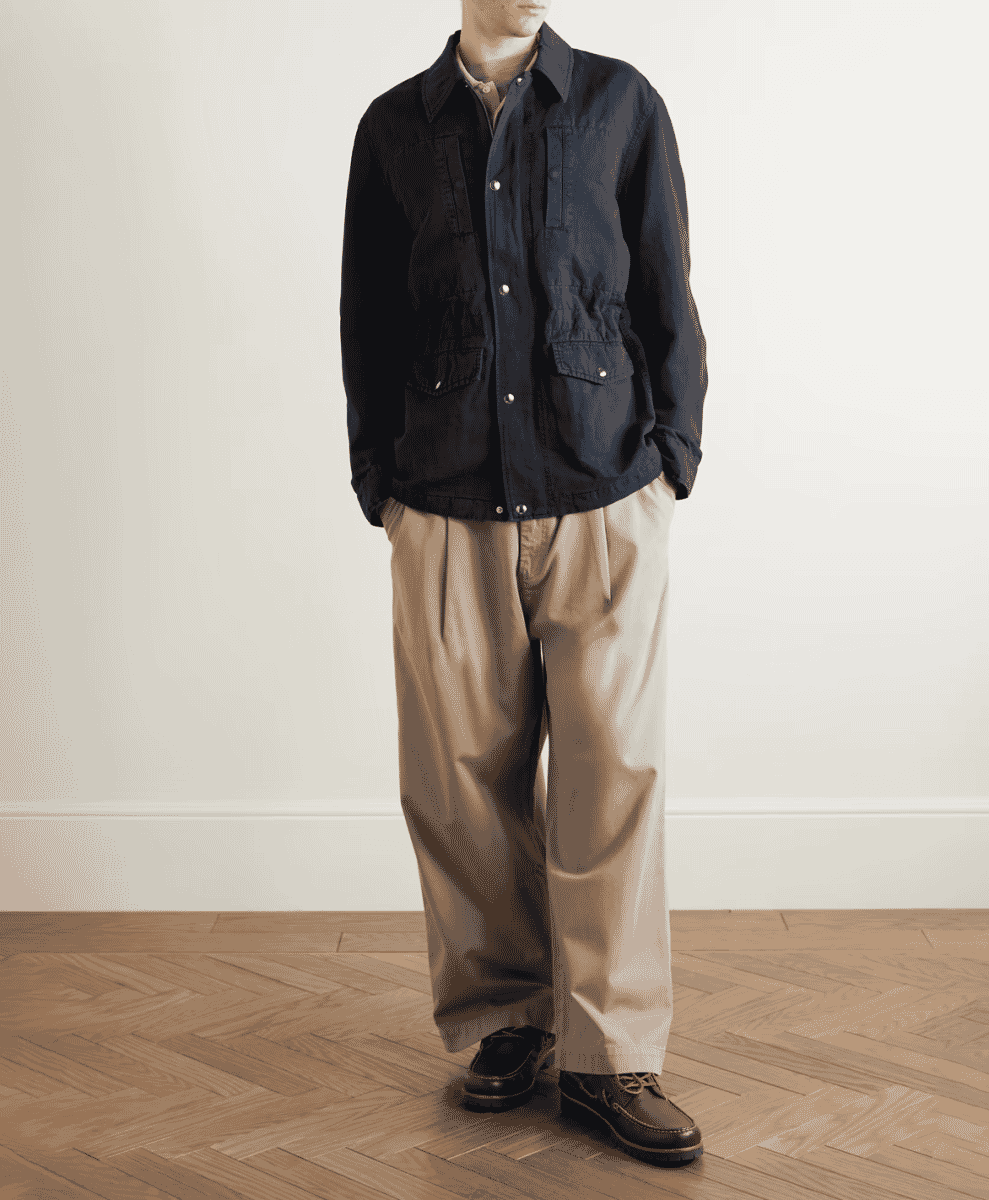 MR P.
Cotton and Linen-Blend Twill Field Jacket