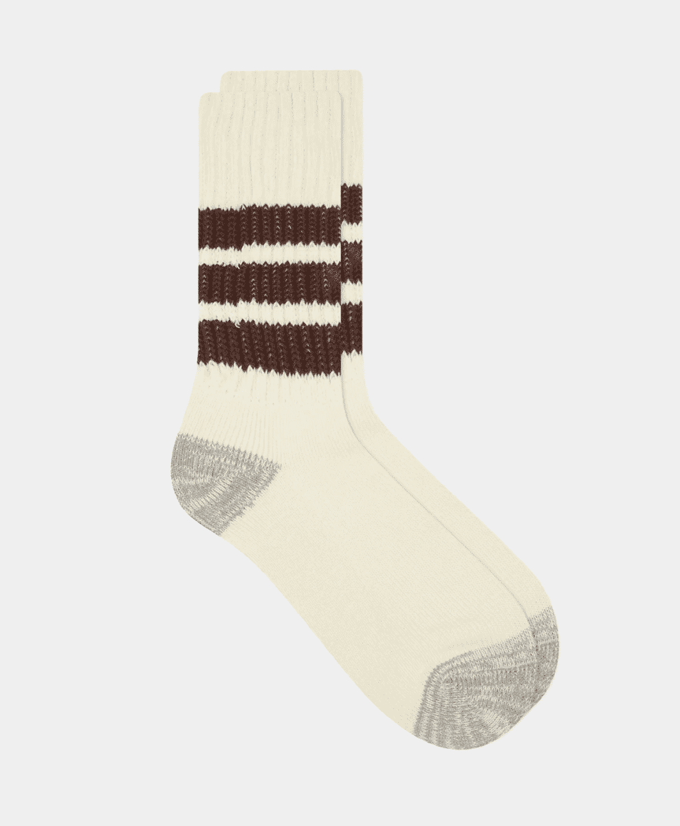 Rototo Coarse Ribbed Old School Crew Sock