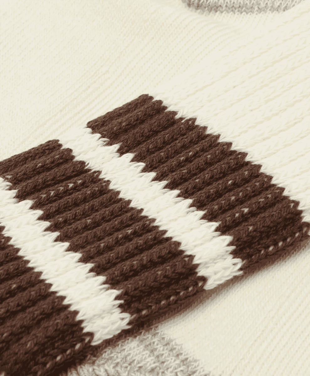 Rototo Coarse Ribbed Old School Crew Sock
