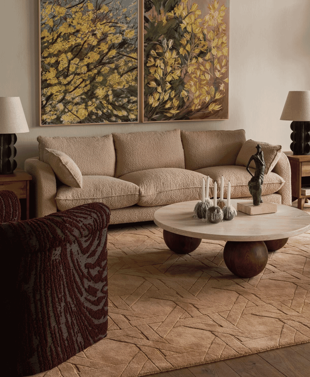 Miles Sofa Boucle Beige