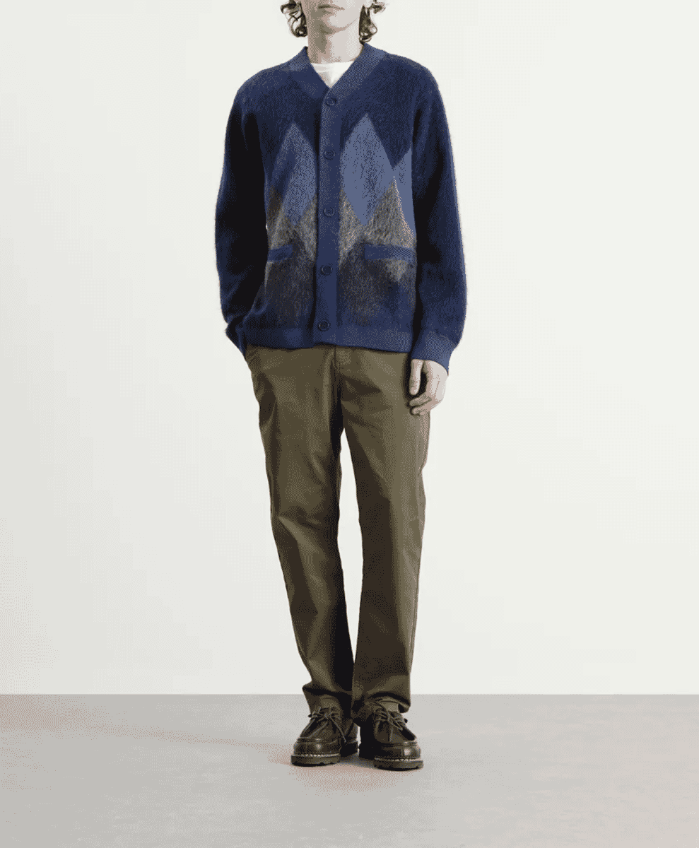 Kestin Muirfield Argyle Cardigan
Navy Mohair