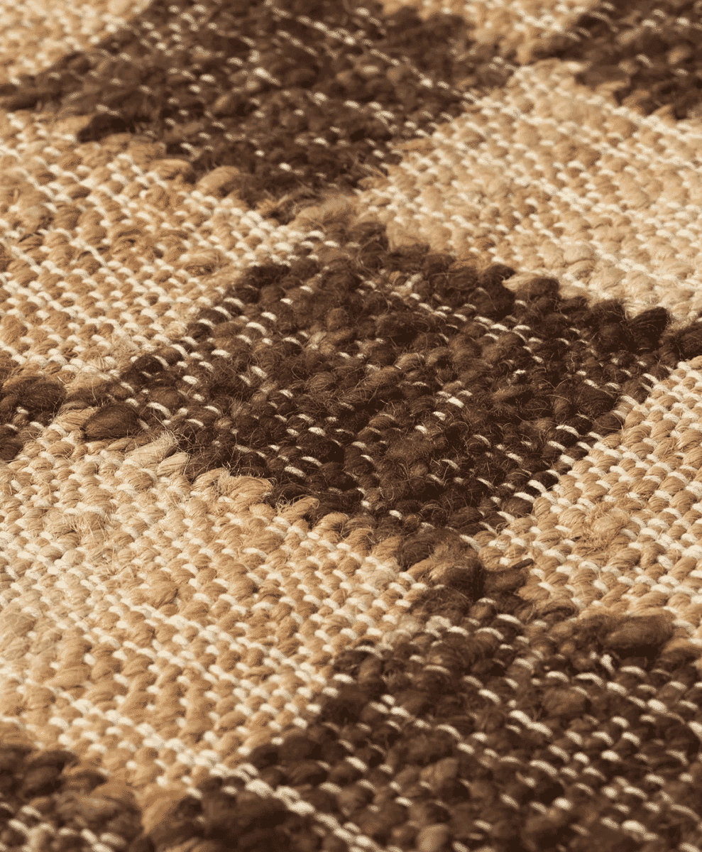 Check Pattern Jute Rug by Ferm Living