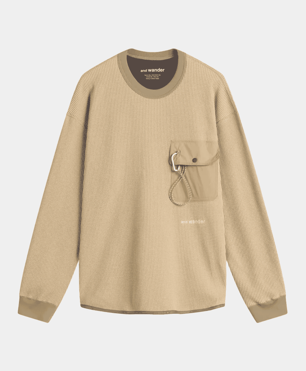 And Wander Longsleeve Waffle Tee