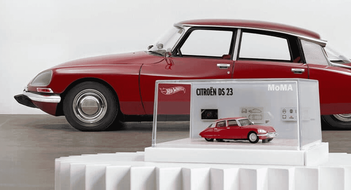 Citroën DS 23 and Jaguar E-Type by Mattel x MoMA