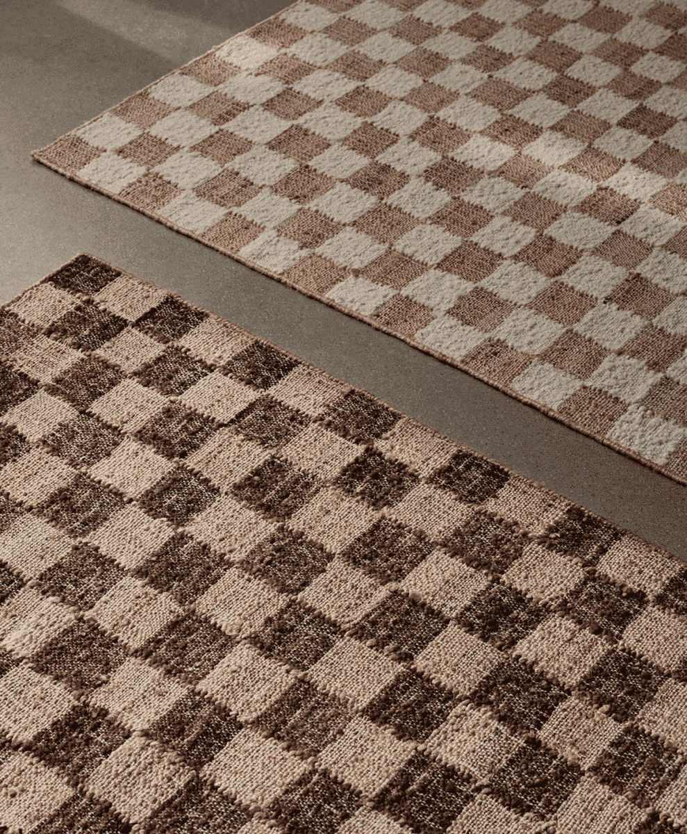 Check Pattern Jute Rug by Ferm Living