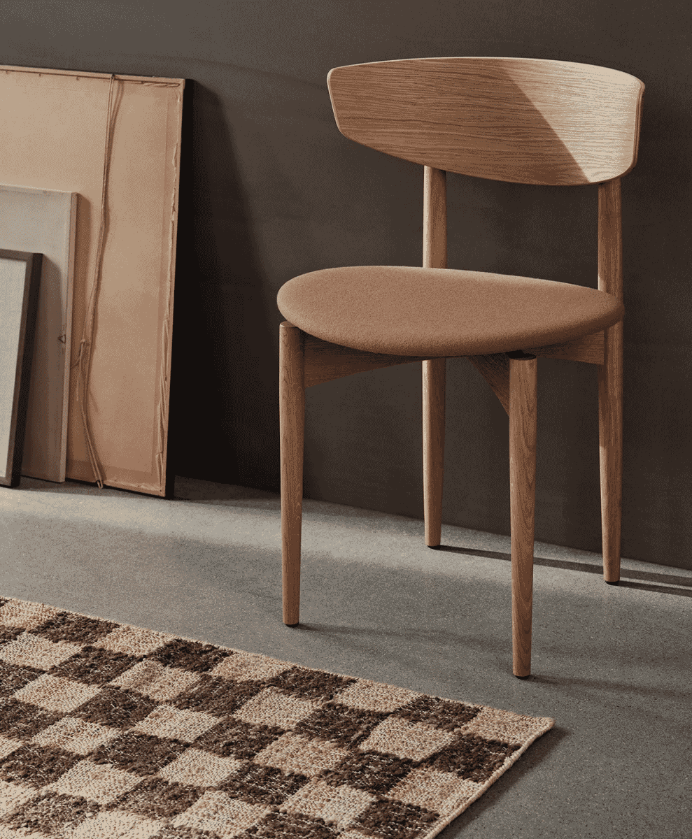 Check Pattern Jute Rug by Ferm Living