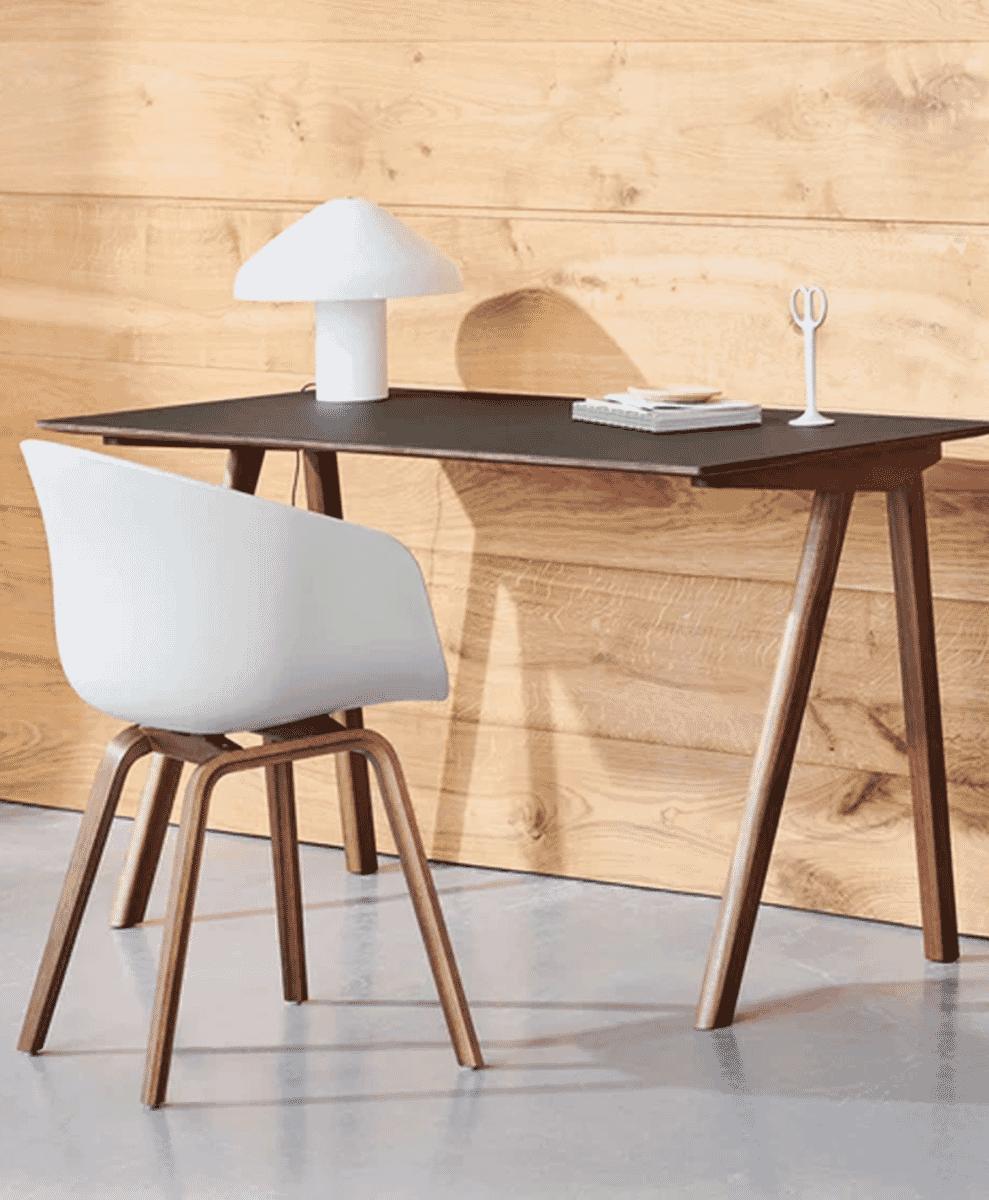 HAY CPH 90 Desk - Water-based lacquered oak / Off white linoleum