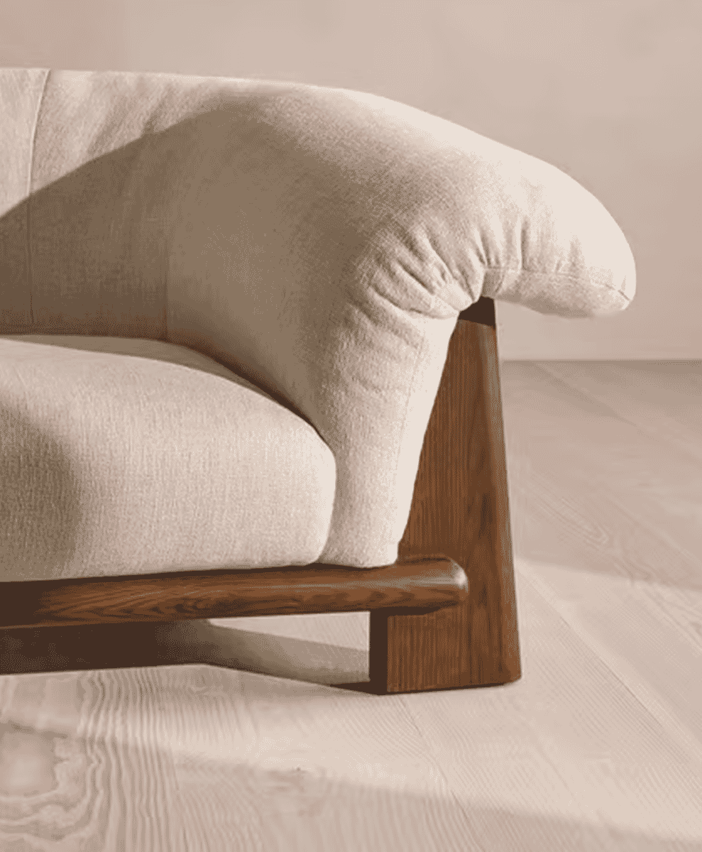 Aden Sofa, Textured Linen