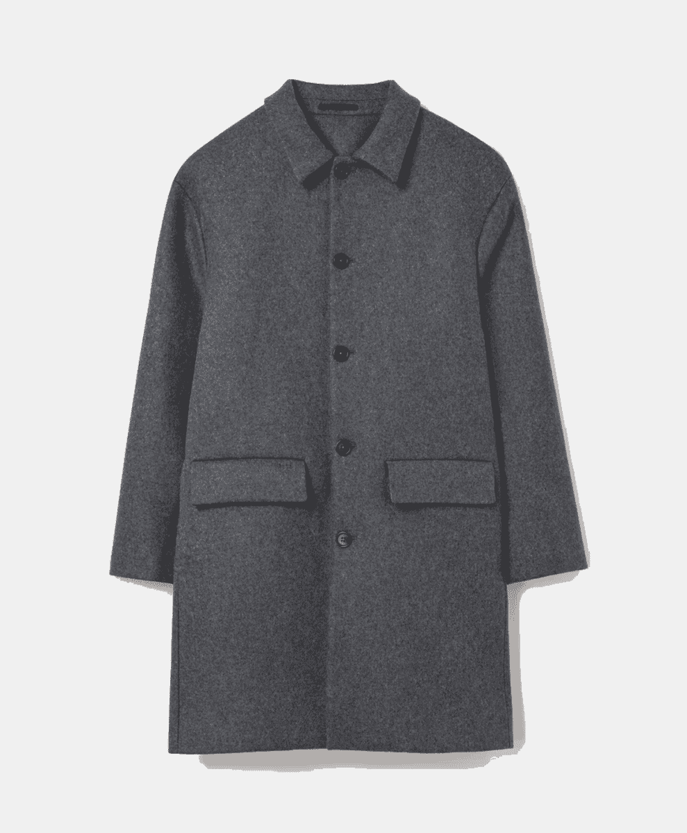 asket grey The wool overshirt