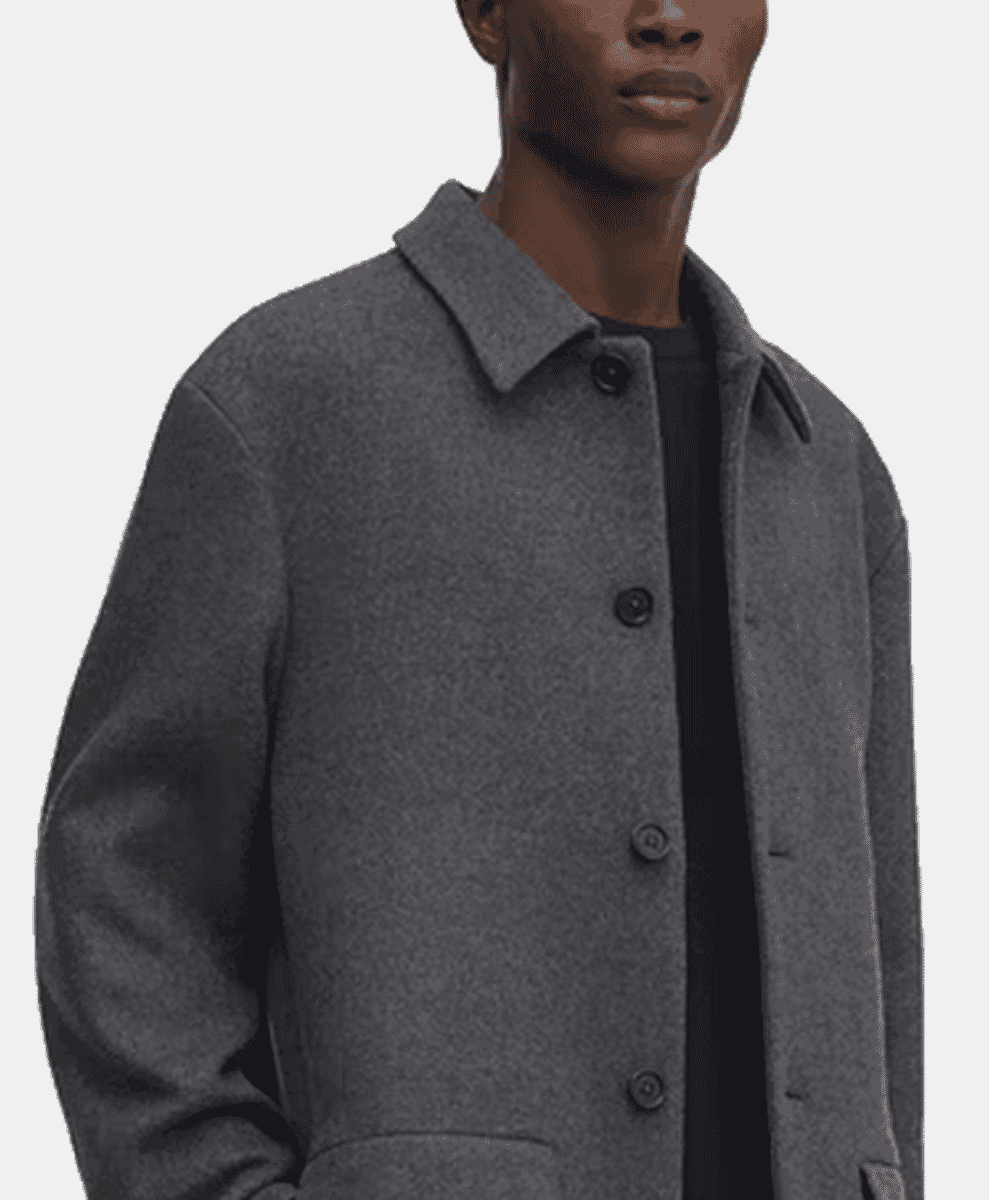 asket grey The wool overshirt