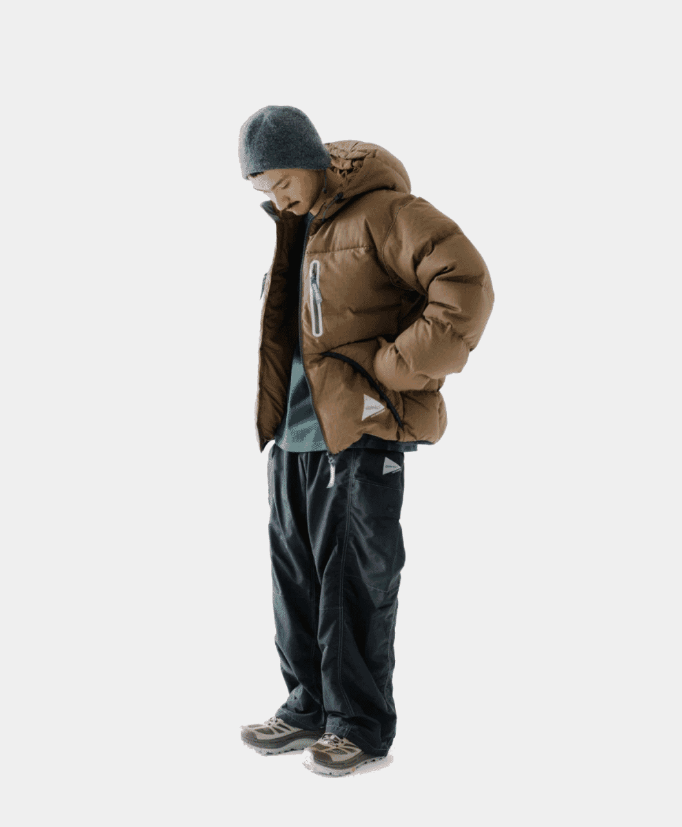 Gramicci x And Wander Wool Check Down Jacket